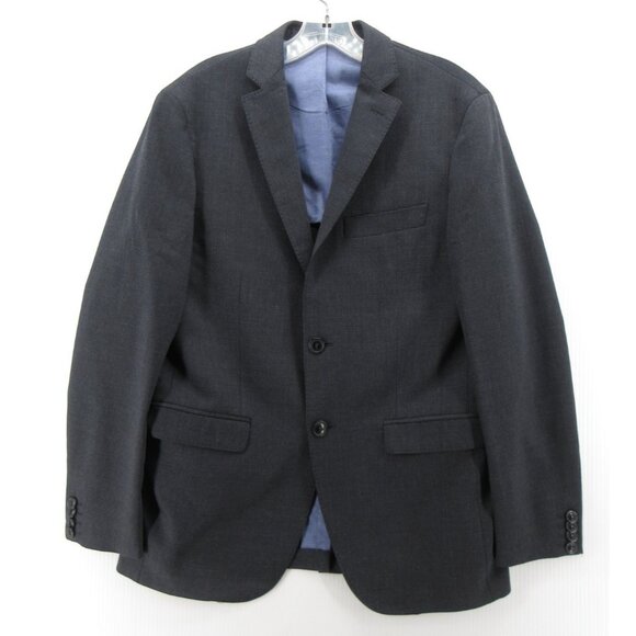 Emile Lafaurie Sport Coat 38 Blazer Wool Blend Houndstooth Unstructured - Picture 1 of 14